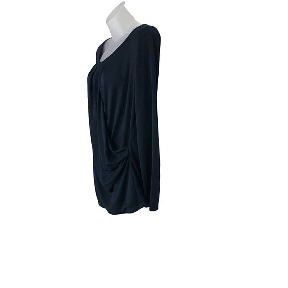Robert Rodriguez Navy Blue Wrap Like Top Size  L - Picture 4 of 7
